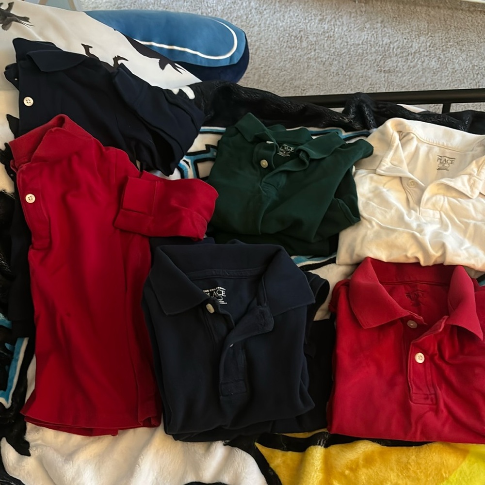 5t boys uniform shirts lot